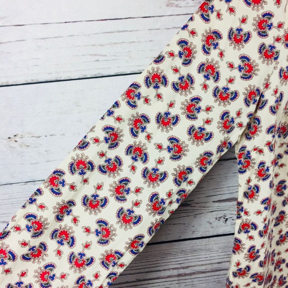 Vintage J Crew The Perfect Shirt in Papaya Paisley - Picture 5 of 8